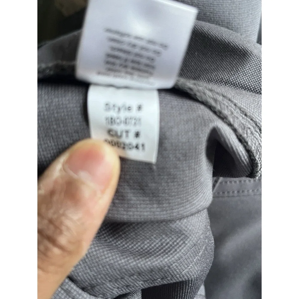 Mizzen+Main Helmsman Chino Pants Mens 36x34 Gray Slim Stretch Performance‎